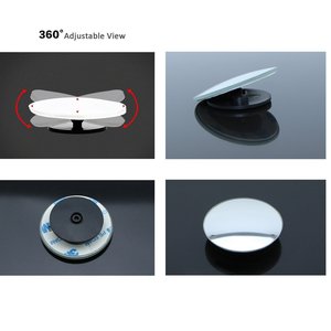 Fuera <span class=keywords><strong>de</strong></span> la parte trasera <span class=keywords><strong>vista</strong></span> <span class=keywords><strong>de</strong></span> 360 grados <span class=keywords><strong>de</strong></span> rotación ajustable redonda del coche punto ciego espejo retrovisor OEM - Product Image 3