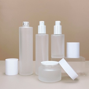 Custom Luxury Beauty Product Cosmetic Glass Jars and Lotion <b>Spray</b> <b>Bottles</b> <b>Empty</b> Skincare Set Packaging - Product Image 1