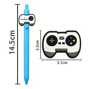 Nouveaux autocollants adhésifs souples pour console de jeu transfrontalière, stylos à bille colorés de dessin animé pour étudiants et fournitures de bureau DIY - Product Image 3