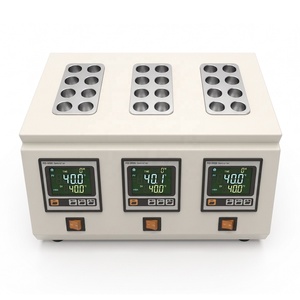 Calentador de Bloques Metálicos Digital de Alta Temperatura DH200-8x3D 200 ° C |   Módulo de Calentamiento de Aluminio <span class=keywords><strong>para</strong></span> <span class=keywords><strong>Baño</strong></span> Seco Digestivo - Product Image 1