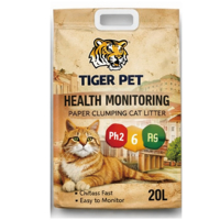 Litière pour chat intelligente à changement de couleur, surveillance de la santé, détecte les anomalies urinaires, séchage rapide, faible poussière, écologique