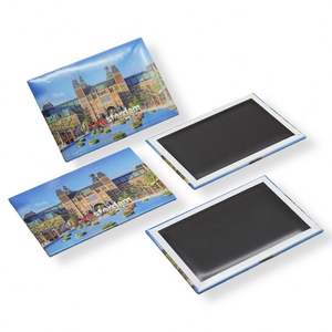 Aimants de réfrigérateur en étain personnalisés avec logo, aimants de réfrigérateur en métal vintage pour souvenir d'entreprise - Product Image 3