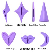 Kit de rasage et d'épilation des poils pubiens pour bikini, avec pochoirs de modelage multi-formes et rasoir, ensemble de 7 pièces, pour femmes adultes