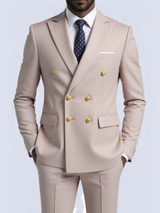 Abito <span class=keywords><strong>da</strong></span> sposo doppiopetto stile britannico <span class=keywords><strong>da</strong></span> <span class=keywords><strong>uomo</strong></span>, elegante e professionale, per matrimoni e occasioni formali - Product Image 2