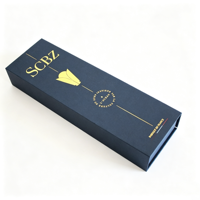 Boîte cadeau en carton imperméable de luxe personnalisée avec logo, finition mate et papier gaufré pour les cadeaux de fleurs et de chocolats