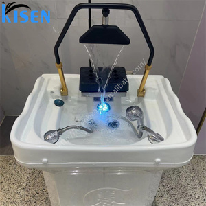 <span class=keywords><strong>Bac</strong></span> à <span class=keywords><strong>shampoing</strong></span> portable sans tuyauterie Kisen, dernier <span class=keywords><strong>design</strong></span>, avec réservoir d'eau de 60 litres, idéal pour salon de beauté - Product Image 1