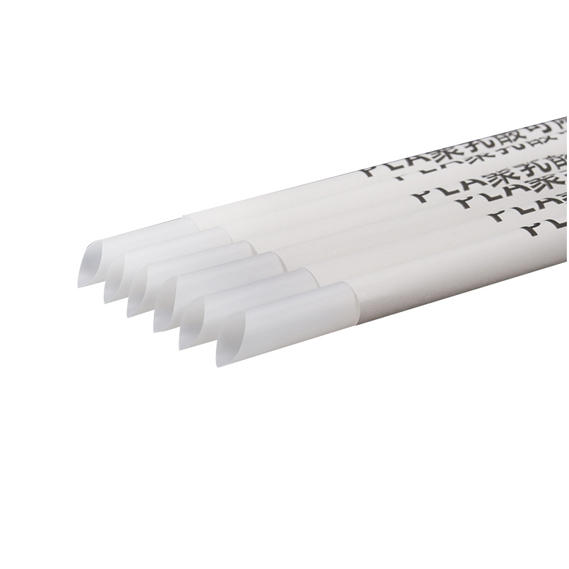 PLA Paper Customized Color 8mm Disposable Compostable Biodegradable Party Drinking Straws with Customized Logo