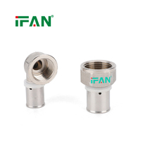 IFAN Service Professionnel de Plomberie, Raccords à Sertir pour Eau, Profil TH, Raccords à Sertir pour Tuyaux Multicouches PEX-Al-PEX