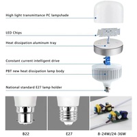 Ampoules LED électriques pour la maison, culot E27/B22, économie d'énergie, utilisation intérieure, certifiées CE