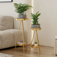 Frais à la mode en fer forgé étagère à fleurs étagère intérieur salon balcon sol-debout vert radis plante pot de fleurs Pack