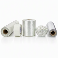 HY Aluminium Foil Fiberglass Cloth Tape Tahan Suhu Tinggi Tahan Air Pelindung Panas Isolasi Termal