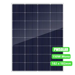 중국 좋은 품질 100W 150W 190W 단청 태양 전지판 가정 사용, 판매를 위한 PV 단위