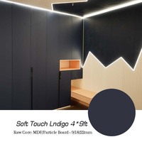 Panneau MDF/panneau de particules prélaqué Chameleon E0, revêtement excimer 172nm, résistant à l'humidité, couleur intense pour cuisine et armoires