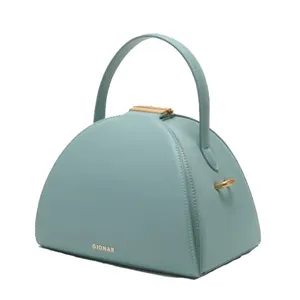 Bolsos de mano de cuero con asa superior a la moda 2024, bolso con marco de cuero puro, bolso de mano de lujo único personalizado para mujer, bolso de noche para niñas