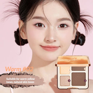 वर्ष की डायरी ओएम अनुकूलित लोगो आसान-काले गुलाबी जलरोधी 4-रंग मध्यम चमकदार शिमर पाउडर साटन आंख छाया पैलेट - Product Image 4