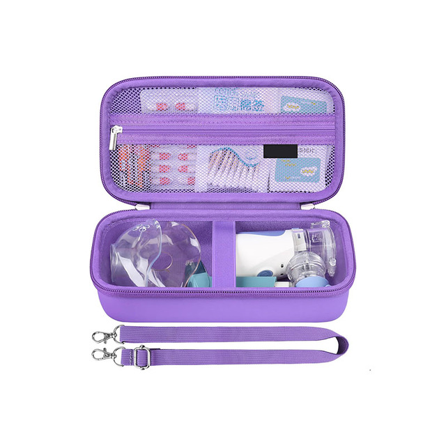 Factory Custom Handheld EVA Hard Shell Travel Case for Inhaler Nebulizer Eva Hard Shell Portable Nebulizers Tool case