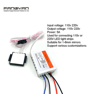 交流110V 220V 5A镜面照明触摸传感器小开关，用于连接110V 220V发光二极管条形灯 - Product Image 4