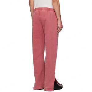 Pantalon de survêtement vintage ample à jambes larges, style streetwear décontracté, en coton French Terry, effet vieilli et délavé à l'acide pour homme - Product Image 4
