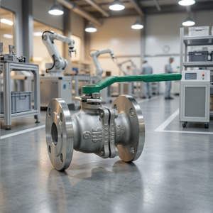 Vanne à boisseau sphérique HS Valve SSC13 pour corps de vanne industriel en acier inoxydable 20K-40A, Vanne à boisseau sphérique SSC13, Siège SSC13 RTFE, Vannes à boisseau sphérique à brides (KS) - Product Image 1