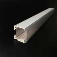 Carré polycarbonate co extrusion led lumière boîtier tube double couleur pc acrylique profil diffuseur couverture cheminée rayure dongguan
