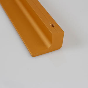 Puxador de Porta de Armário Preto de Estilo Nórdico Simples e Moderno Puxador de Gaveta Dourado Extendido Fornecimento Direto da Fábrica para Guarda-Roupa e Cozinha - Product Image 3