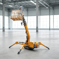 Grue araignée 8 tonnes pour l'installation de puits d'ascenseur et les projets de levage en espaces de travail compacts