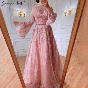 <span class=keywords><strong>Abiti</strong></span> <span class=keywords><strong>da</strong></span> <span class=keywords><strong>Sera</strong></span> Musulmani Taglie Forti con Collo Alto e Maniche a Campana Rosa Serene Hill LA71247 Stile Arabo <span class=keywords><strong>Abiti</strong></span> Formali <span class=keywords><strong>da</strong></span> Festa per Donne - Product Image 5