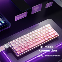 AULA MINI 60HE Standard/Pro/Max Commutateur magnétique Tri-mode Clavier de jeu RVB personnalisable Touche complète interchangeable