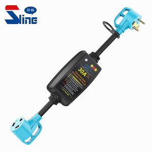 Protector contra sobretensiones para autocaravana, 30 Amp con luz indicadora, cubierta impermeable, NEMA TT-30P, Analizador de circuito de defensor de potencia para remolque y <span class=keywords><strong>Camper</strong></span> - Product Image 5