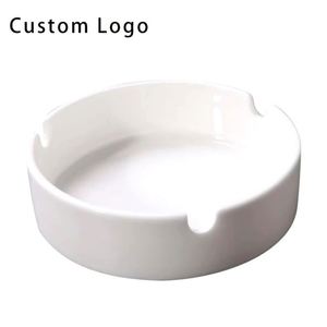 Ceniceros Redondos de Cerámica Hechos a Mano, Porta Cigarros de Porcelana de 3/4/5 Pulgadas con Impresión Personalizada para Ocasiones Especiales - Product Image 1
