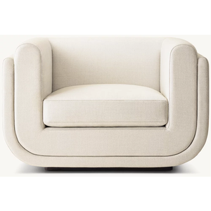 Sedia Singola dal Design Moderno con Telaio <span class=keywords><strong>in</strong></span> <span class=keywords><strong>Legno</strong></span> Massello, Colore Personalizzabile, Poltrona Relax per Soggiorno - Product Image 1