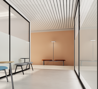 Ensemble de canapés de réception multi-scènes, mobilier de salle d'attente personnalisable équipé d'un bureau et d'une lampe pour le bureau