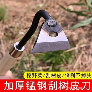 Mini Hoe Carbon Steel Triangular Blade 6in Black For Weeding Planting Gardening Outdoor Use - Product Image 2