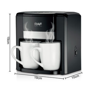 Machine à café électrique RAF en gros, personnalisable avec LOGO, <span class=keywords><strong>mini</strong></span>, <span class=keywords><strong>2</strong></span> <span class=keywords><strong>tasses</strong></span>, 420 ml, avec plaque chauffante et fonction anti-goutte - Product Image 2