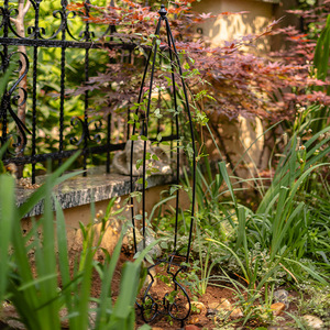 <span class=keywords><strong>Support</strong></span> d'escalade de vigne Rose, tour extérieure en métal revêtu de plastique, <span class=keywords><strong>support</strong></span> de fleur en métal en treillis de belisk de jardin rond - Product Image 3