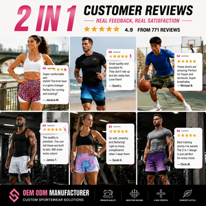 <span class=keywords><strong>Pantaloncini</strong></span> Sportivi 2 in 1 da Donna, 5 e 7 Pollici, Personalizzabili, a Due Strati, per Allenamento, Palestra, Corsa, Tennis, <span class=keywords><strong>Pallavolo</strong></span>, Abbigliamento OEM - Product Image 4
