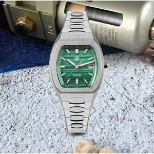 San Martin SN0145 39.5mm Men Dive <b>Watch</b> Tonneau Luxury Mineral Dial PT5000 SW200 Automatic <b>Mechanical</b> Sapphire Luminous <b>Watches</b> - Product Image 5