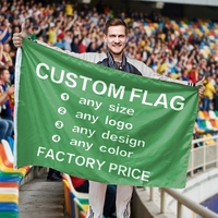 Drapeau extérieur personnalisé double face 3x5 pieds avec texte/photo/logo personnalisés, en polyester, cadeau d'entreprise pour les promotions