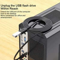 Câble d'extension USB 3.0 plaqué or en métal/nylon, plusieurs longueurs (0,5 m à 5 m), haute vitesse 5 Gbit/s, mâle-femelle/mâle, pour scanner d'ordinateur