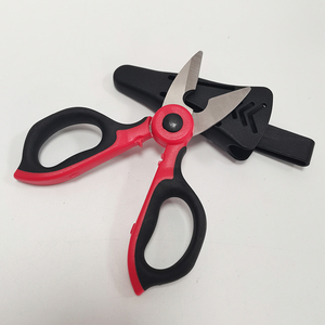 Tijeras de <span class=keywords><strong>electricista</strong></span> de acero inoxidable portátiles, tijeras de fibra óptica dentadas, cortador de pesca, herramienta de corte multifuncional. - Product Image 1