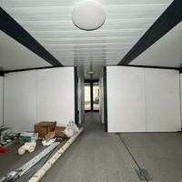 Maison préfabriquée en conteneur de 40 pieds avec bureau, salle de bain, cuisine, 3 chambres et 2 salles de bain