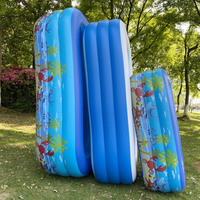 Großer aufblasbarer PVC-Swimmingpool für Kinder & Familie – umweltfreundlich, tragbar für den Außenbereich