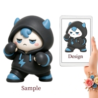 WEIMEI ODM Figurine de super-héros mignonne en PVC et résine ABS - Figurine d'action de collection de style anime avec version Q à l'échelle 1/60