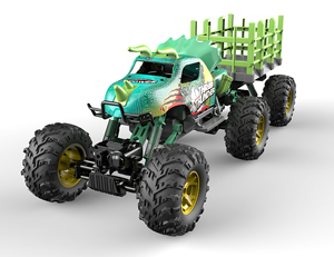 Trailer Điều Khiển Từ Xa Jurassic RC 1:14 Xe Tải Quái Vật Theo Dõi Máy Kéo Với Giỏ Crazon 333 - Product Image 4