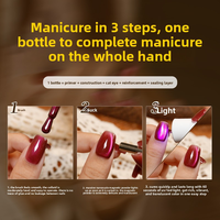 8 Couleurs 5 en 1 Gel Polish Effet Nuage Diamant Œil de Chat, Gel à Ongles Monophase Sans Base ni Top Coat, Kit de Couleurs UV 3 en 1 Prêt-à-poser