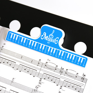 คลิปหนีบโน้ตเพลงเปียโนสีฟ้า วัสดุ ABS สำหรับเครื่องดนตรี - Product Image 1