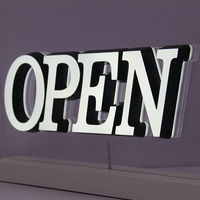 Lettres lumineuses personnalisées OEM en ABS acrylique, autoportantes, multi-scènes, avec télécommande, enseigne LED personnalisée pour entreprise