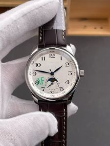 Montres de haute qualité, style tendance, bracelet en cuir PU, mouvement mécanique, cadran analogique de 40 mm avec trois aiguilles - Product Image 3