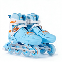 Patins à roulettes haut de gamme en gros pour enfants et adultes, roulements ABEC 7, taille réglable avec roues lumineuses en PU