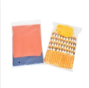 Hot Sell kompost ierbare Tshir Badeanzug Baby Kleidung Kosmetik Frosted Clear Zipper Bag (F27)